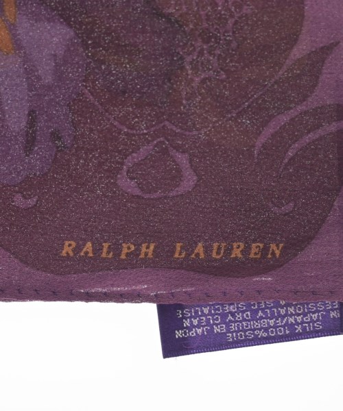 RALPH LAUREN PURPLE LABEL（ラルフローレンパープルレーベル）バンダナ・スカーフ 紫 サイズ:- レディース/2200623007037