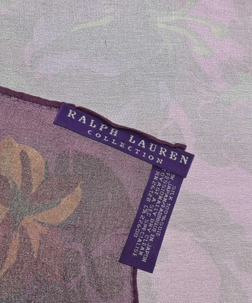 RALPH LAUREN PURPLE LABEL（ラルフローレンパープルレーベル）バンダナ・スカーフ 紫 サイズ:- レディース/2200623007037