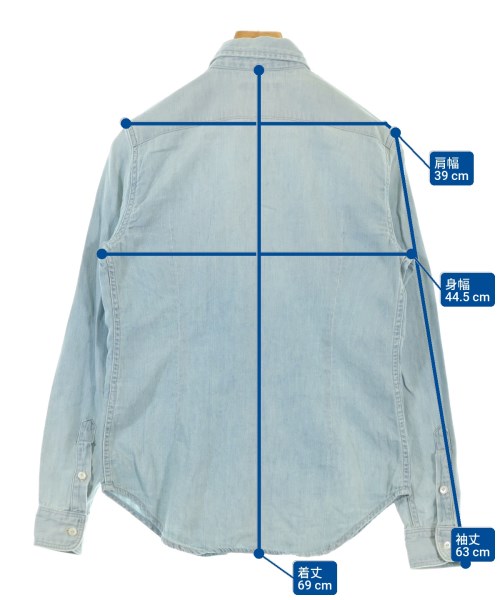 Ralph Lauren（ラルフローレン）カジュアルシャツ 青 サイズ:4(XL位) レディース/2200673019042