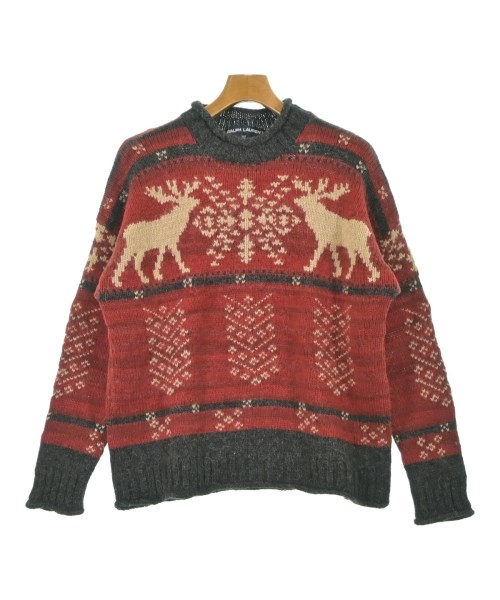 RALPH LAUREN SPORT(ラルフローレンスポーツ)ニット・セーター 赤 サイズ:M/2200642001207