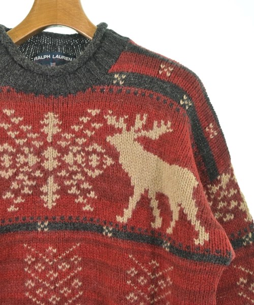 RALPH LAUREN SPORT（ラルフ　ローレン　スポーツ）ニット・セーター 赤 サイズ:M レディース/2200642001207