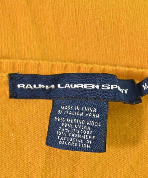 RALPH LAUREN SPORT（ラルフ　ローレン　スポーツ）ニット・セーター 黄 サイズ:M レディース/2200703265210