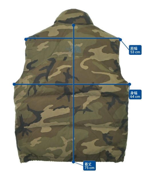 THE NORTH FACE（ザノースフェイス）ダウンジャケット/ダウンベスト カーキ サイズ:XL メンズ/2200646531021