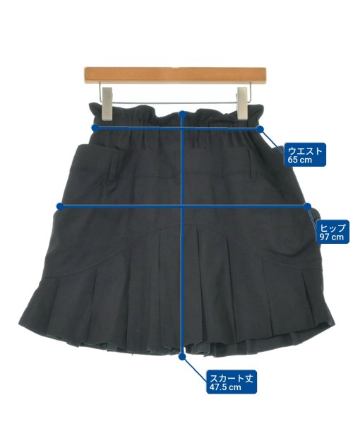 HOUGA（ホウガ）ミニスカート 黒 サイズ:-(S位) レディース/2200641963094