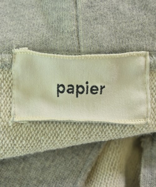 papier（パピエ）パーカー グレー サイズ:F レディース/2200655670025