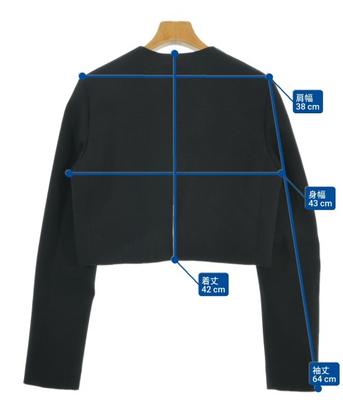 BOWTE（バウト）ノーカラージャケット 黒 サイズ:0(XS位) レディース/2200672939204