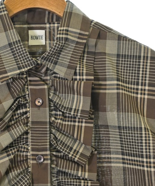 BOWTE（バウト）カジュアルシャツ 茶 サイズ:1(S位) レディース/2200643943094