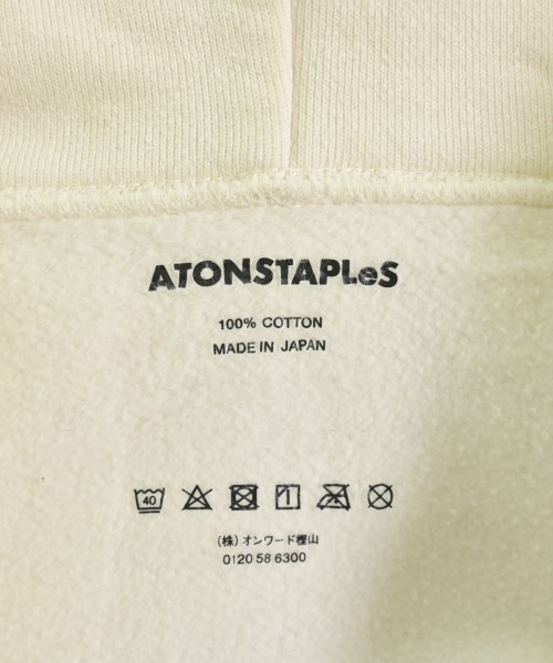 ATONSTAPLeS（エイトンステイプルズ）パーカー 白 サイズ:L メンズ/2200714280059