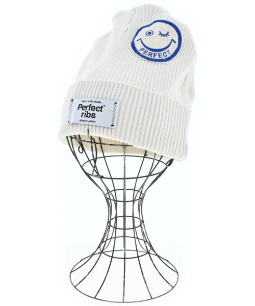 Perfect ribs(パーフェクトリブス)ニットキャップ・ビーニー 白 サイズ:-/2200637767033