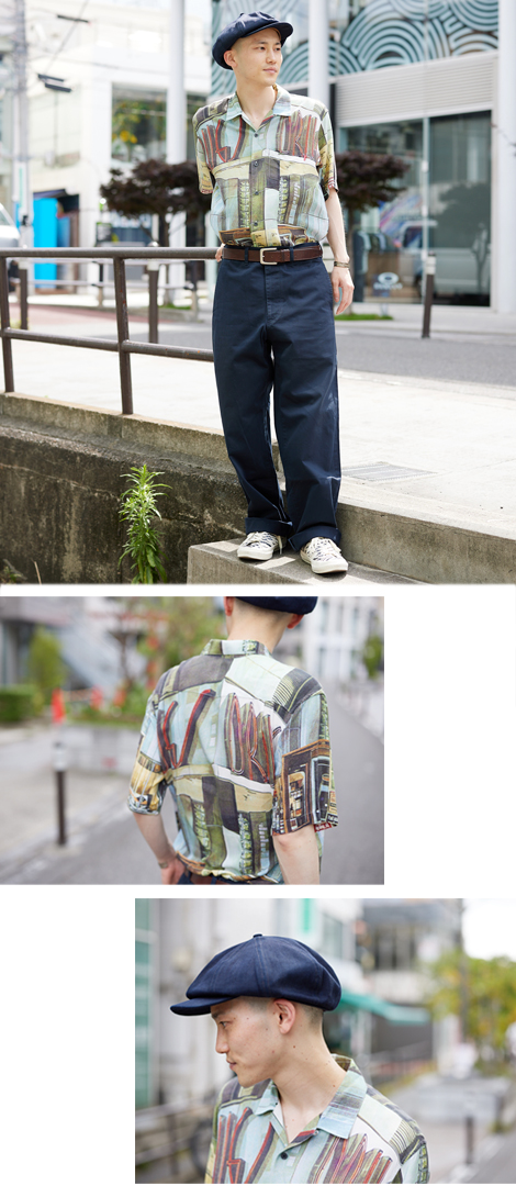 男らしさのあるリラックススタイル