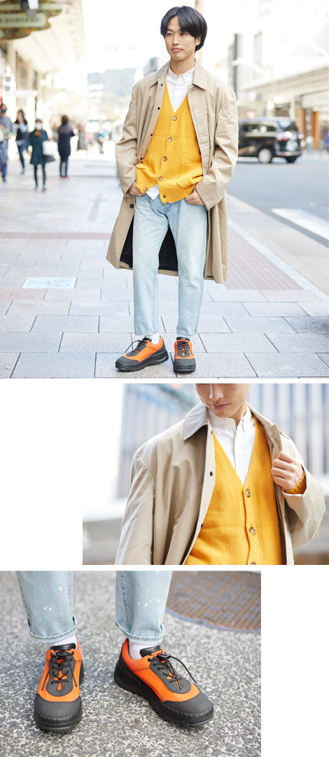 ミニマルなスタイルには差し色を