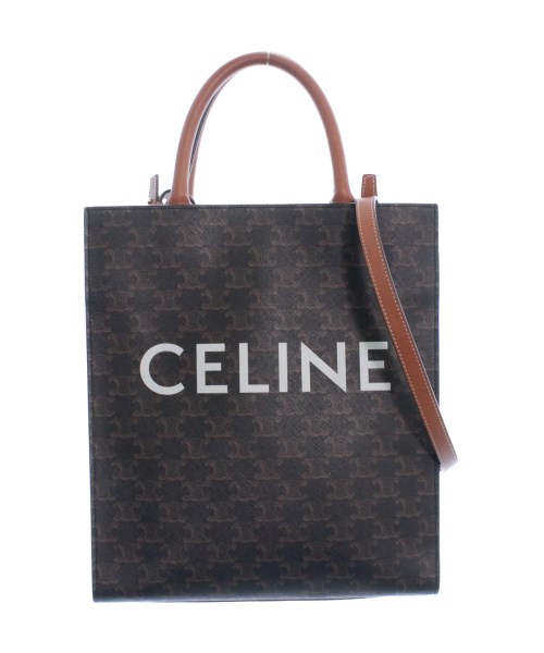 CELINE／トリオンフキャンバス スモール バーティカル カバ タン 191542