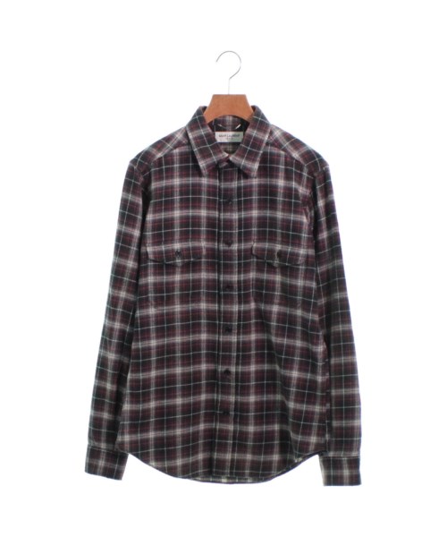 Saint Laurent Paris／フランネルチェックシャツ 2016年春夏発売 コットン