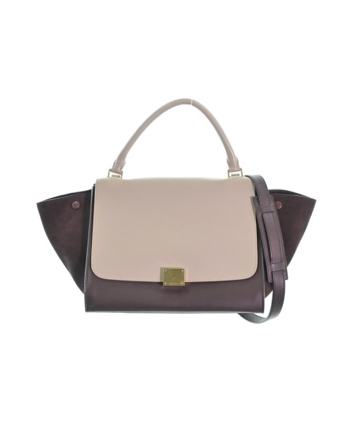 CELINE／トラペーズ ミディアム カーフレザー×スエード