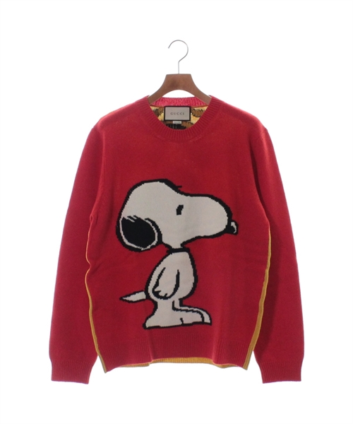 GUCCI／PEANUTS 長袖プルオーバーウールニット