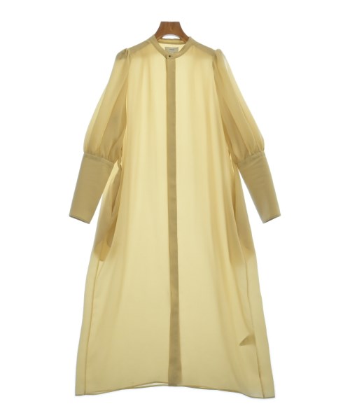 HYKE／TWIST SATIN BALLOON SLEEVE DRESS