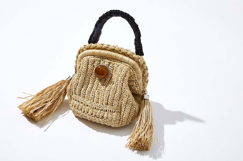 muller of yoshiokubo Raffia monster bag