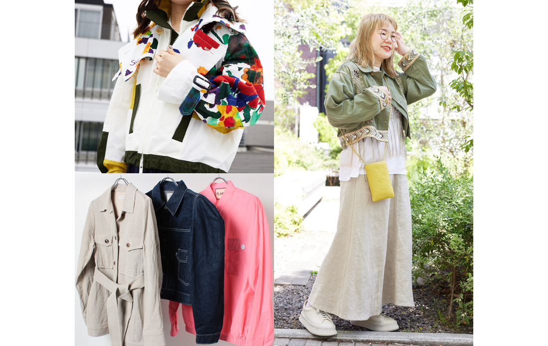 South2west8 ブルゾン（その他） M 容易く 紫x青x黒等(総柄) 【古着  