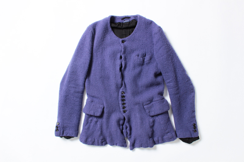 コムデギャルソンポリ縮絨シャーリング加工ジャケット