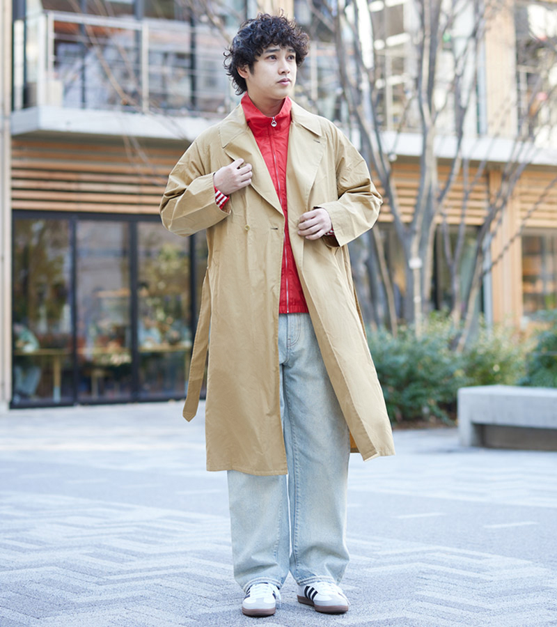 JIL SANDER NAVY はち切れ トレンチコート サイズ32 ベージュ