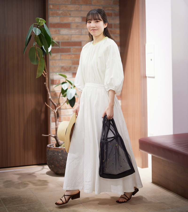 ワンピース styling/ スタイリング ワンピース 0(XS位) 白 【古着】【】
