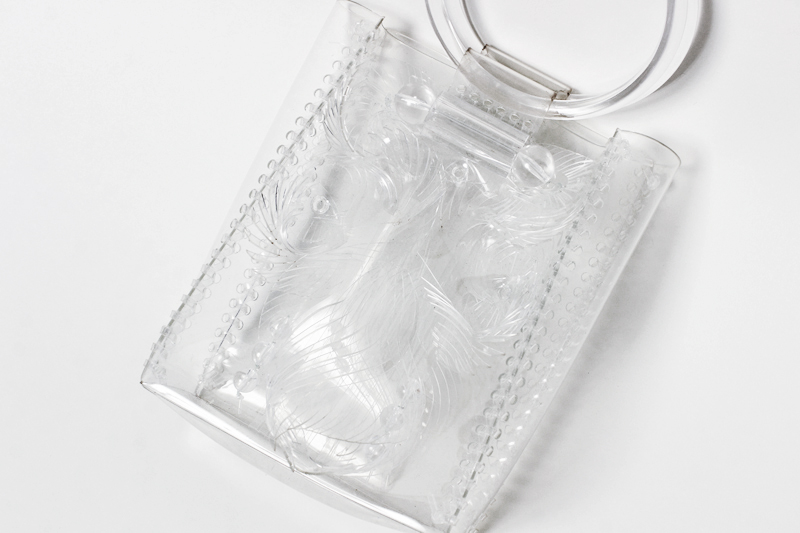 “Transparent Sculptural Micro Chain Bag”