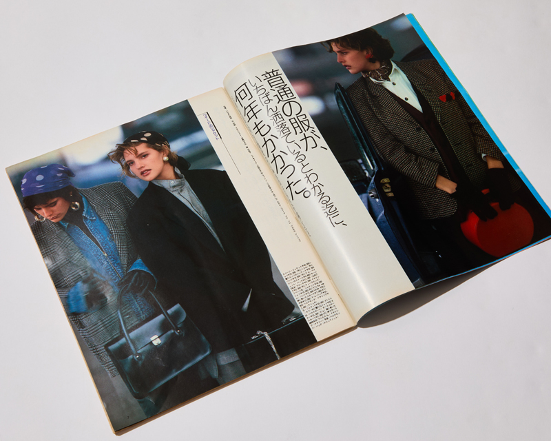 1985年12月6日号の『an・an』の特集扉ページ