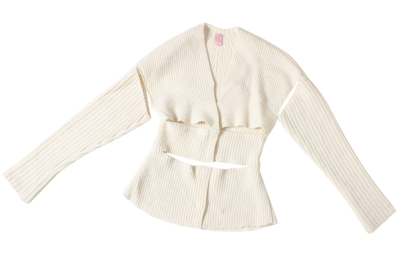 “BANDAGE KNIT CARDIGAN”