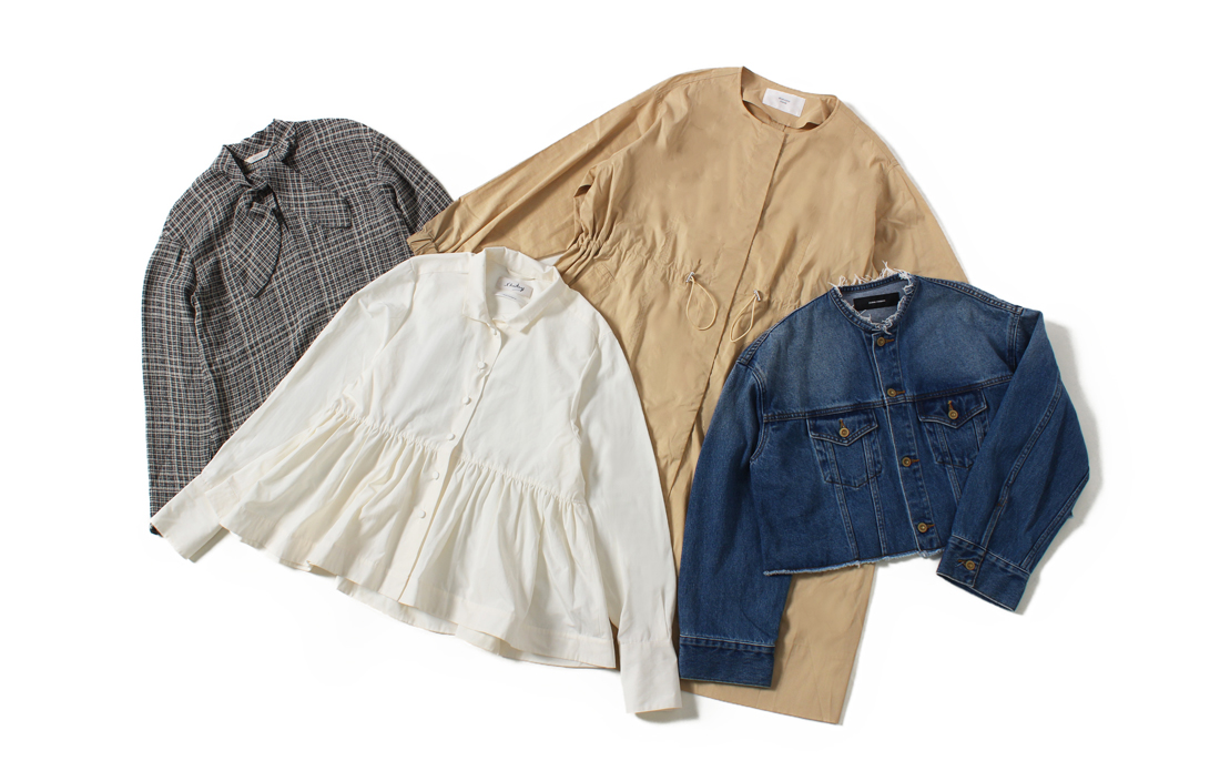 ［WOMEN］秋のマストハブアイテムを高価買取！長袖ブラウス・シャツ＆ライトアウターのサムネイル