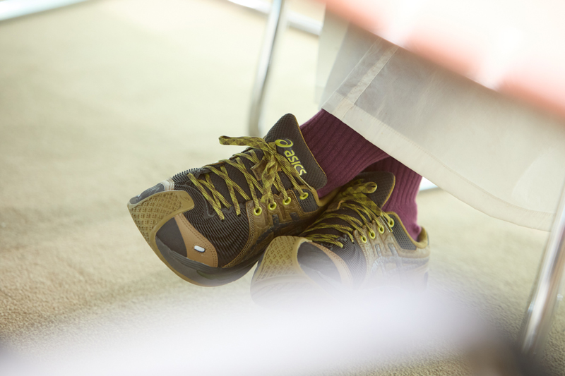 入江さん　足元