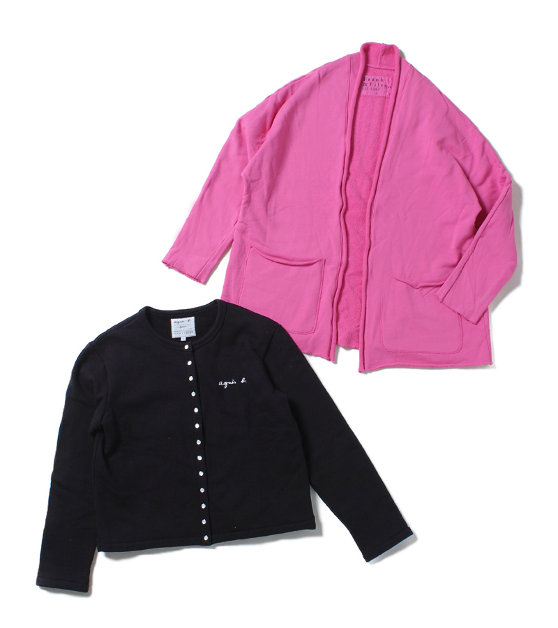 スウェット　カーディガン　アニエスベー　フランクアンドアイリーン