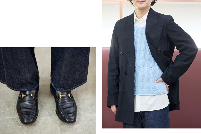 シューズ　グッチ　ニット　アワーレガシー