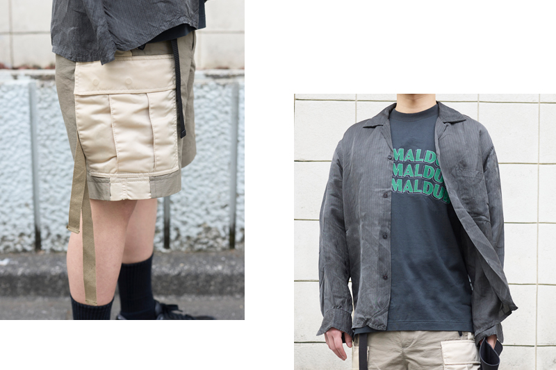 ショートパンツ サカイ シャツ キャプテンサンシャイン Tシャツ ブラームス