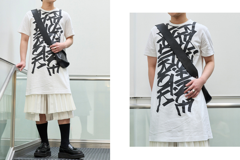 hata comme des garcons Tシャツ