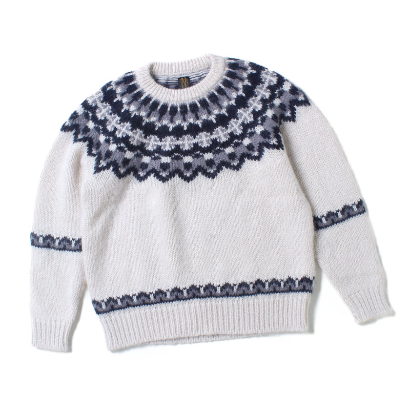 バトナー ニット MOHAIR NORDIC CREW NECK